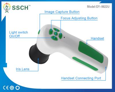 China Handheld 12 MP Iriscope USB Iridology Camera For Professional Ophthalmology , CE for sale