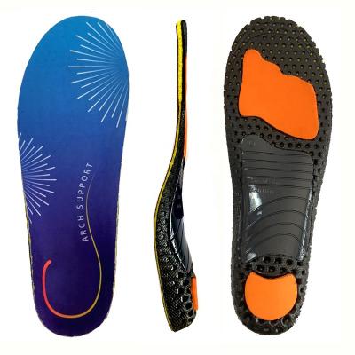 China Removable Correct In Shoe Factory Outlet Buckskin Velvet Arch Support Insoles For Flat Foot LB02004 for sale