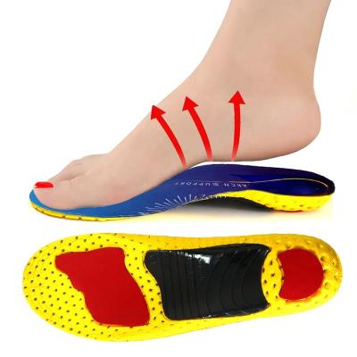 China Removable Correct In Shoe Factory Deerskin Velvet Arch Support Eva Orthotic Shoe Insole Comfortable Flat Foot Orthopedic Insoles LB02004 for sale