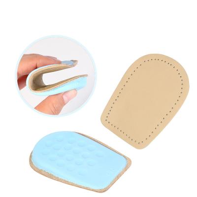 China Leather+Latex Manufacturer Comfortable Heel Cushion Leather Heel Inserts Latex Heel Pad for sale