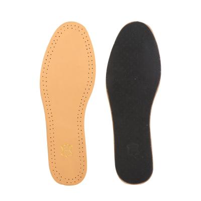 China Wholesale High Quality Leather+Latex Size Fit Comfort Latex Shoe Inserts Genuine Leather Insole For Man Woman for sale