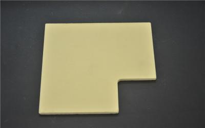 China Elektrische Sinternzirkonium-Oxid-keramische Platten-Gelb-Farbe 100 * 100 * 3mm zu verkaufen