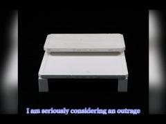 refractory grooved sandwich plate for firing Mn-Zn ferrite cores