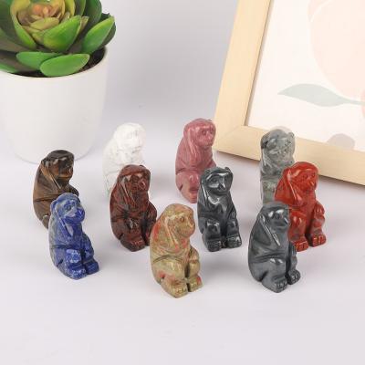 China China Figurines Wholesale Decoration Monkey Crystals Natural Healing Stone For Decoration for sale