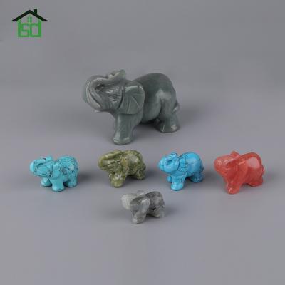 China China wholesale natural clear quartz carved figurines carving elephant crystals gift decoritions for sale