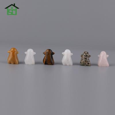 China China Cute Design 1.5inch Hand Carved Natural Elves Crystal Crafts Decorate for sale