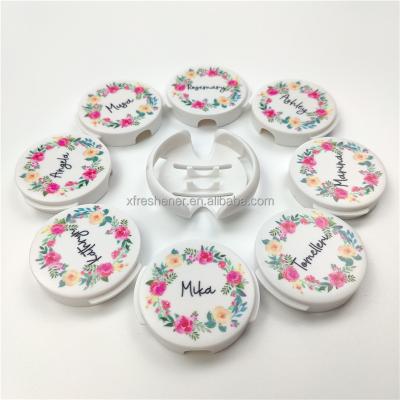 China Custom UV Printing PVC/ABS Plastic Round PVC Hang Tags Acrylic Plastic Tag Clip ID Name Tag With Unique Name for sale