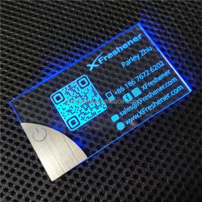 China paper & Luxury Cardboard Business Card 2 NEW 2022 LED Digital Custom Design Business Cards With Logo LED Light Up Custom Business Card for sale