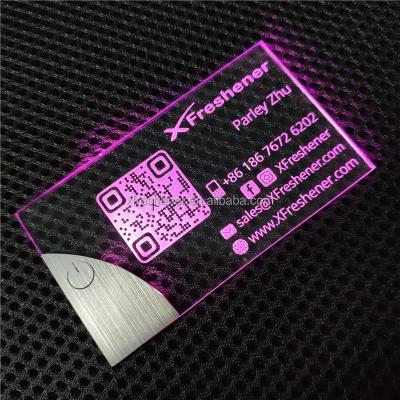 China paper & NEW 2022 Unique Luxury Custom Printing Digital Design Cardboard Business Cards Cardboard 3 LED Light Up LED Business Cards for sale