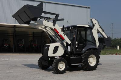 China Low price hydraulic 1m3 bucket backhoe loader AC and Joystick WZ30-25 for sale