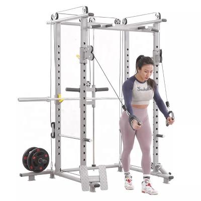 China Universal High Quality Home Use Gym Fitness Equipment Multifunctional OBL Rack Weightlifting Rack Blacksmith Machine for sale