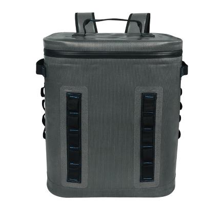 China Wholesale Fashionable 20L Waterproof 30 Can Metal Opener Insulated Side Handle Cooler Bag Backpack Fishing Waterproof Soft Cooler For Milk for sale