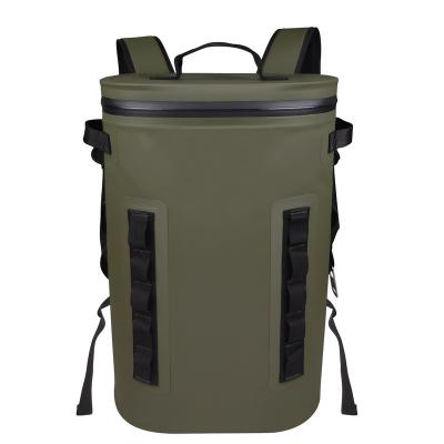 China 20L Waterproof Custom Wine Cooler Bag Mobile Long Distance Outdoor Transport 30 Can Waterproof To Backpack Insulated Soft Cooler for sale