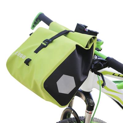 China Waterproof Folding Bike Tank Bag Bicycle Front Bar Waterproof Delivery Travel Handle Tote Bags Front Bag Carrier Bicycle for sale