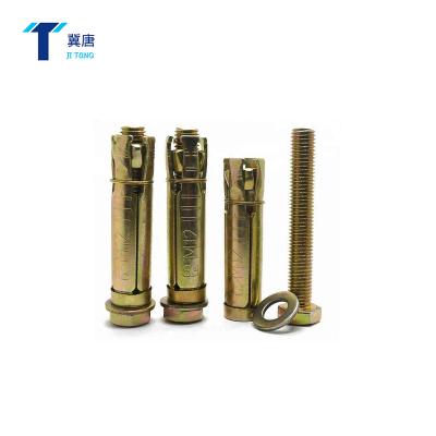 China 3Pcs 4Pcs Carbon Steel Heavy Duty Shield Anchor Expansion Tube Sleeve Anchor Combination Anchor Bolts for sale