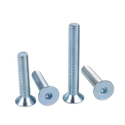 China Hot Selling Carbon Steel M3-M24 Hexagon Bolts 7991 Din Hex Socket Flat Countersunk Head Screw for sale