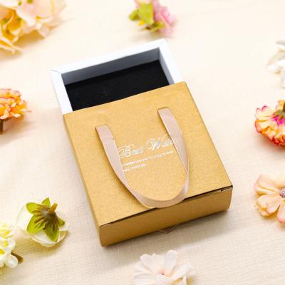 China Handmade Wholesale customized personalised drawer sliding jewellery paper jewelry gift box packaging and logo printing for sale