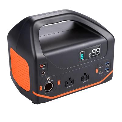 China Type C Portable emergency power station 600W battery capacity 555Wh suitable for camping lighting mobile phone charging for sale