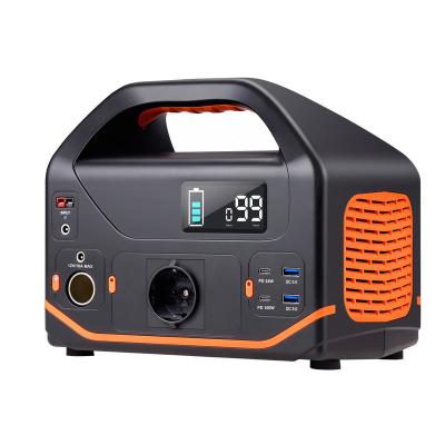 China Type C 220v portable power station Battery capacity 555Wh AC output 600W outdoor solar generator for sale