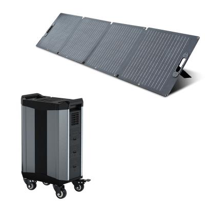 China Cigar Lighter 2500Wh solar generator power station kit AC output 2000W 110V or 220V Outdoor and hom solar power systems for sale