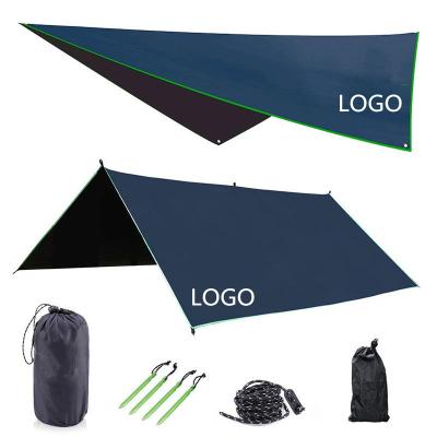 China MAGARROW 9.5x9.5ft Camping Tarp Tent Outdoor Waterproof Lightweight Shelter Footprint Ground Sheet Beach Mat for sale