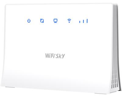 China WS-GR403 Router RJ11 Volte VPN 300mbps 3G 4G LTE yes wifisky CPE WiFi Wireless Router with Sim Card Slot for sale