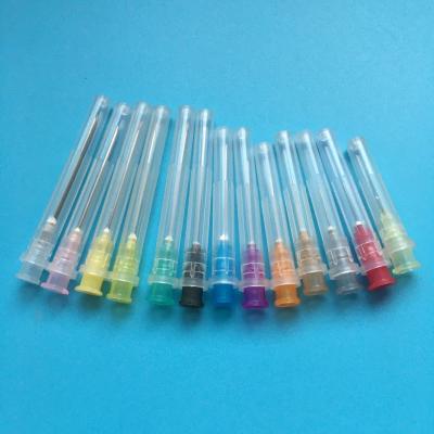 China Medical PVC+ Medical Steel Hypodermic Needle / Disposable Syringe Needle With ISO And CE for sale