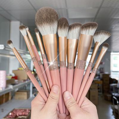 China Wholesale Makeup Brush Kit D10180 Eyeliner 10Pc Kit Powder Foundation Brush Makeup Brush Set Kabuki Makeup Eye Brush for sale