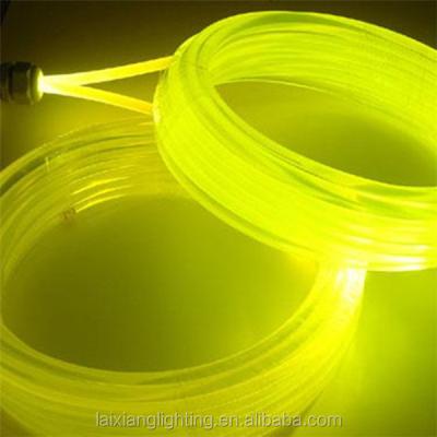 China IP68 PMMA Solid Core Lighting Plastic Side Glow Fiber Optic 0.75mm To 14mm Height for sale