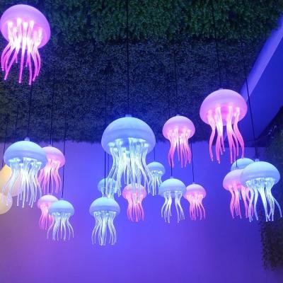 China Modern Ocean Pavilion RGB Color Changing Simulate Jellyfish Lamp for Sightseeing for sale