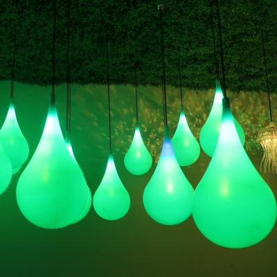 China 2020 LED Christmas Novelty Light Product Led Resonant Lamps Drop Shaped Forest To Wedding Decoration Lighting Exhibition for sale