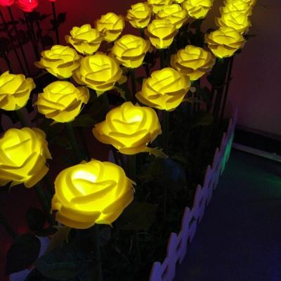 China Led Rose Flower Lamp New Product LED Fancy White Rose Flower Lights Artificial Flowers For Wedding Decoration Stand for sale