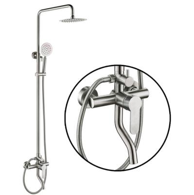 China China Manufacturer Modern Complete Set With 8 Inch Luxury Shower Head Rain Shower Faucet Set for sale