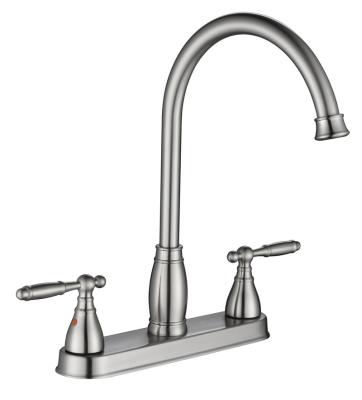 China Metered Faucets Head Manufacturer Black Matt Chrome North America Sink Mixer Taps Kitchen for sale