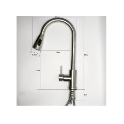 China Exterior is multi-layer plated direct steel flexible and modern manufacturer Kitchen Faucet Stainless 304 pull-out faucet for kitchen for sale