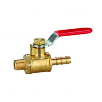 China General Brass Male Barbed Minimum Air Ball Valve For Air Hoses for sale