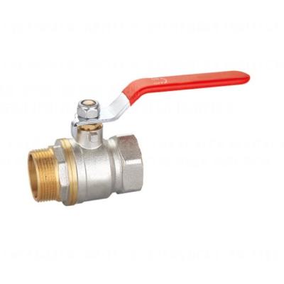 China General Long Level Handle Heavy Duty Male Female Brass Ball Valve for sale