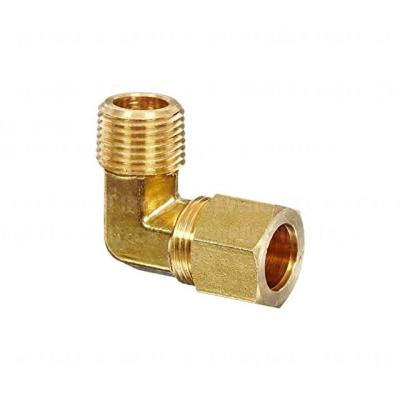 China Construction Brass Male Compression Elbow For Copper Pipe for sale