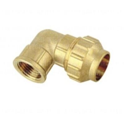 China Construction Brass Compression NPT BSP Quick Female Elbow For Pe Pipe for sale