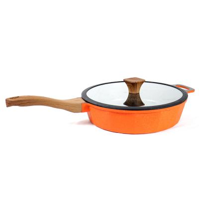 China 11.4 Inch Non-Stick Sustainable Cook Pan Sauce Pan Non-Stick Cast Aluminum Frying Pan for sale