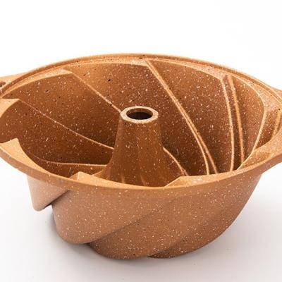 China Viable Spiral Formed Round Cake Pan Maker Bundt Cake Pancake Pan Bundt Cake Pan for sale