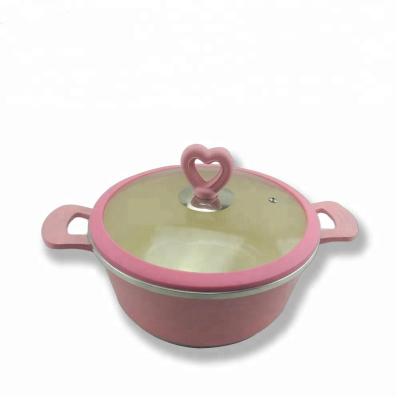 China Chinese Supplier Bakelite Handle Good Quality Disposable Casserole Durable Aluminum for sale