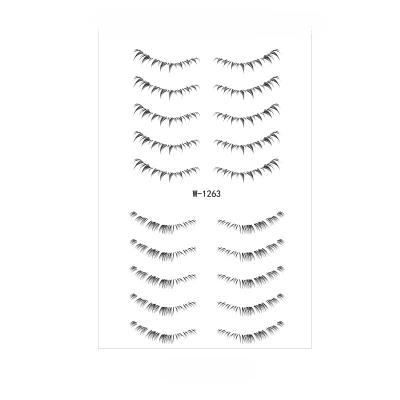 China Temporary 2023 Newest And Hot Selling Creative Fake Eyelash Tattoo Sticker Waterproof Disposable Lower Eyelash Sticker for sale