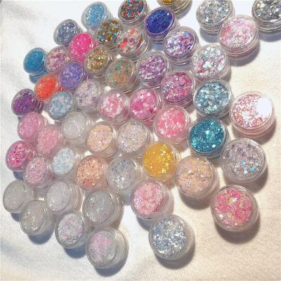 China Easy Apply 47 Styles Stage Glitter Sequins Makeup Eyeshadow Glitter Nail Art Glitter Flakes For Nails for sale