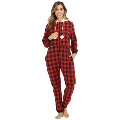 China QUICK DRY Red Plaid Women's Pajamas Family Christmas Pajamas for sale