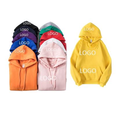 China Anti-wrinkle fleece lined thick hoodies oversized simple custom mens unisex hoodies for sale