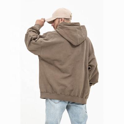 China Custom high quality simple cotton pullover sweatshirts Anti-wrinkle oversized empty logo hoodies for men for sale