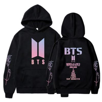 China Anti-wrinkle BTS O Neck Sweatshirt SweaterJacket Pullover BTS Sweatshirts for sale