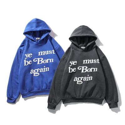 China Custom Anti-Wrinkle 3d Blast Hoodie Men Oversized Hoody You Must Be Still Backed Foaming Printing Hoodie for sale