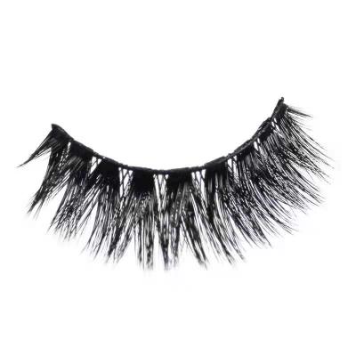 China Finer& A More Natural Look Than Traditional Synthetic Lashes High Quality Faux Mink Lashes From Lash Boxes Wholesale Hand Made Custom Silk 3D Strip Full Eyelashes for sale